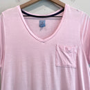Cuff V-Neck Pocket Tee-3