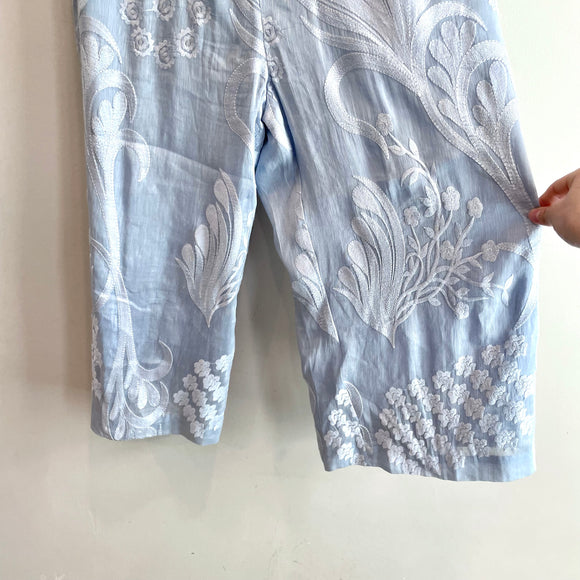 Embroidered Strapless Jumpsuit