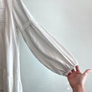 Long Sleeve Eyelet 1/4 Button Tunic Top-5