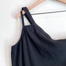 One Shoulder Ribbed Tank Top-3