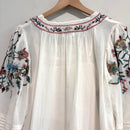 Floral Embroidered Peasant Top-11