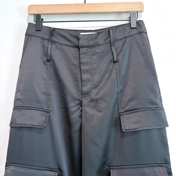 Satin Cargo Pants