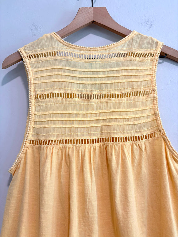 Pleated Pom Trim Top
