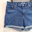 Mid-Length Jean Shorts-3