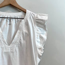 Ruffle Sleeve V-Neck Top-4