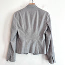 Wool Blend Contrast Cuff Blazer Jacket-11