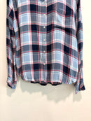 Plaid Button Down Top-4