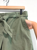 Belted Twill Shorts-2
