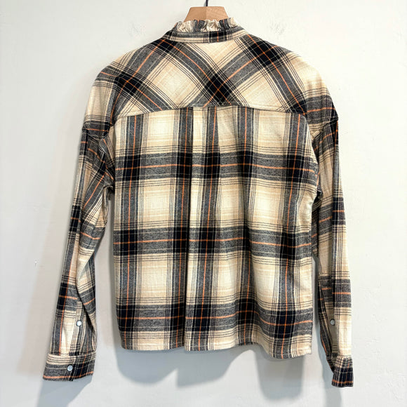 Plaid Embroidered Button Down