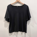 V-Neck Ruffle Sleeve Top-2