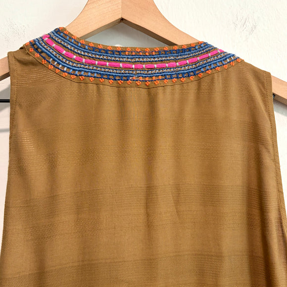 Embroidered Wrap Tunic