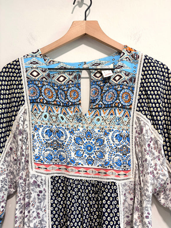 Floral Mixed Print Dress