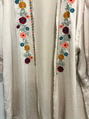 Floral Embroidered Kimono Cardigan-4