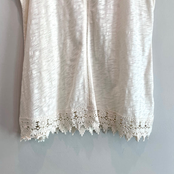 Crochet Trim Sleep Tank Top