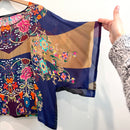 Color Block Floral Top-3