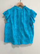 Palm Tree Eyelet Top-8