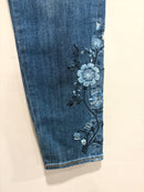Floral High Rise Jeans-5