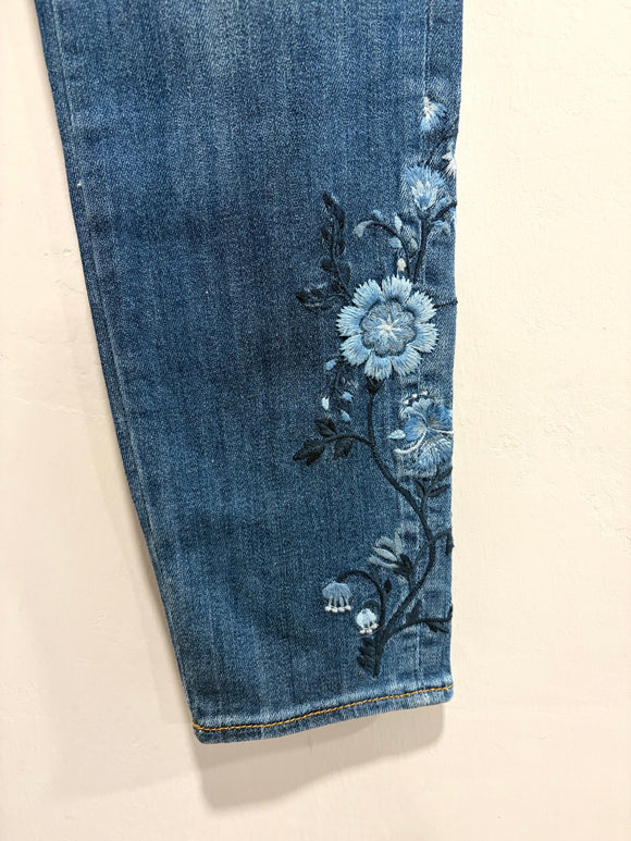 Floral High Rise Jeans