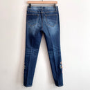 Floral Embroidered Skinny Jeans-7