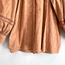 Crochet Inset Button Down Top-12