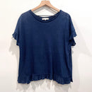 Ruffle Crossover Linen Top-2