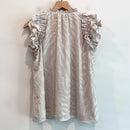 Ruffled Tie V-Neck Top-9