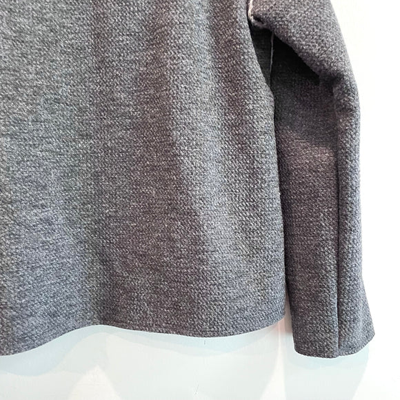 Fuzzy Soft Lined Sweatshirt Jacket