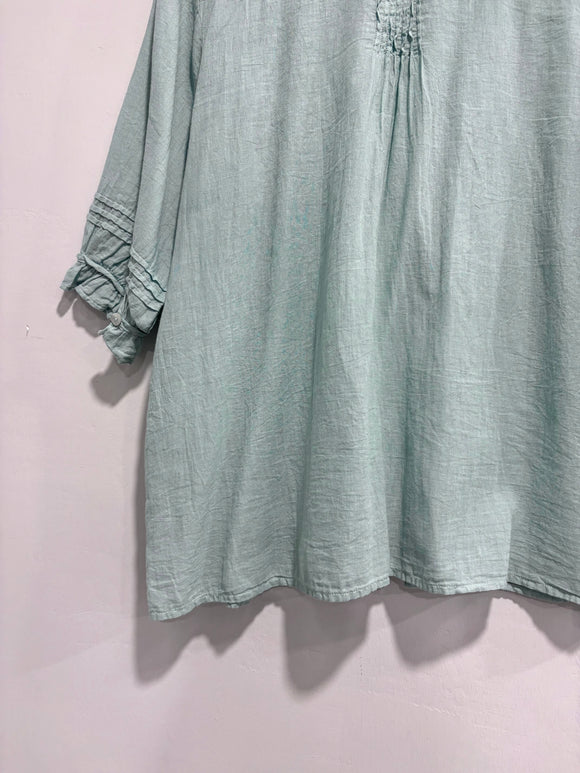 Ruffle Pleated Top