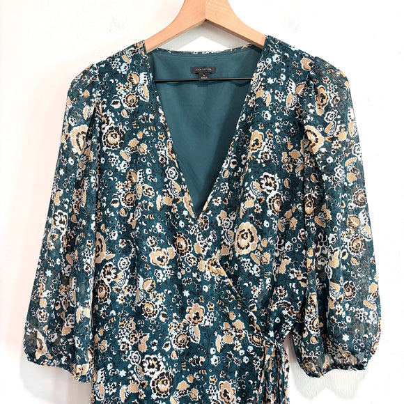 Floral Wrap Midi Dress
