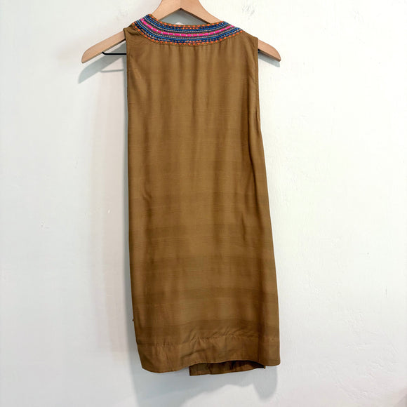 Embroidered Wrap Tunic
