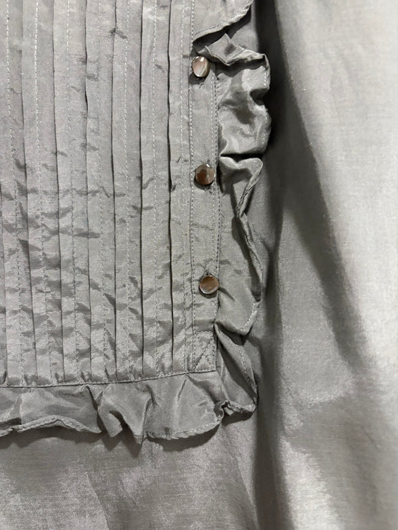Ruffle Pleated Bib Top