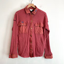 Waffle Knit Button Down Shirt-2