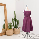Smocked Waist Midi Dress-1