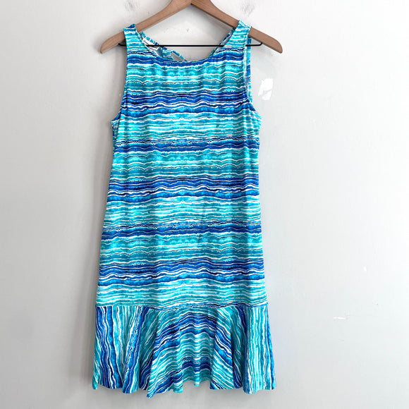 Sleeveless Stretch Flounce Dress