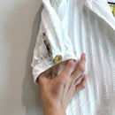Button Front Short Sleeve Dress-6
