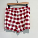Plaid Sleep Shorts-5