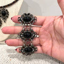 Beaded Black Jewelry Set-8