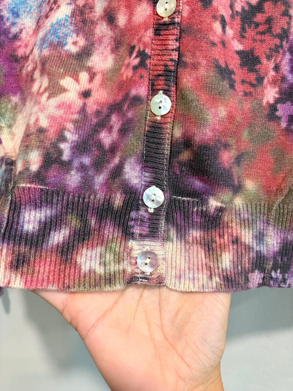 Tie Dye Floral Cardigan