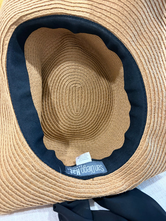 Braided Bow Paper Sun Hat