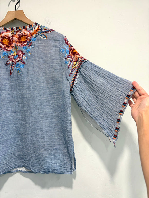 Floral Embroidered Top