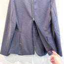 Zipper Back Elbow Patch Blazer Jacket-13