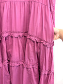 Ruffle Trim Midi Dress-4