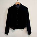 Velvet Button Down Top-2