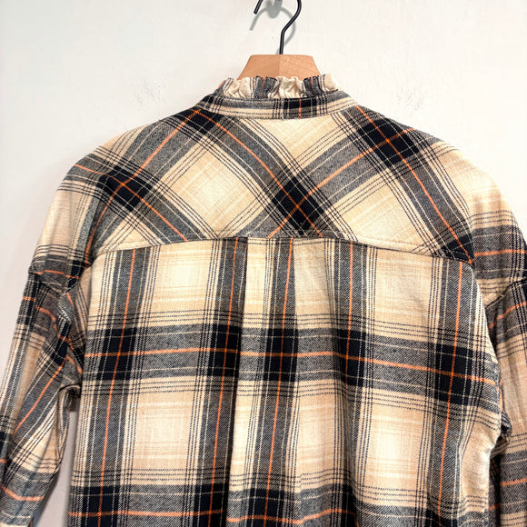 Plaid Embroidered Button Down
