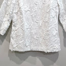 3D Floral 3/4 Sleeve Top-4