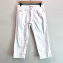 Cuff Hem Capri Jeans-1