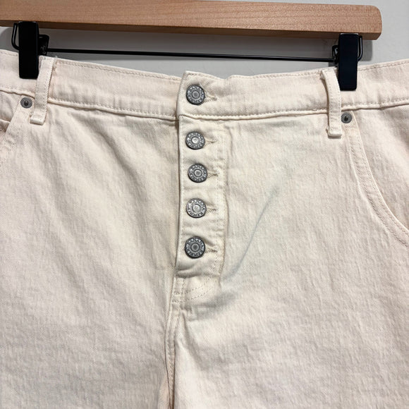 Button Fly Jean Shorts