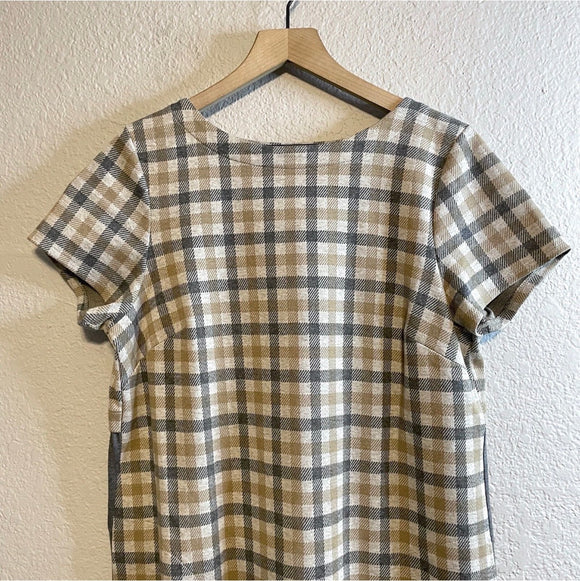 Plaid Shift Dress