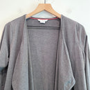 Open Front Sweatshirt Cardigan-3