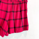 Plaid Tassel Pajama Shorts-7